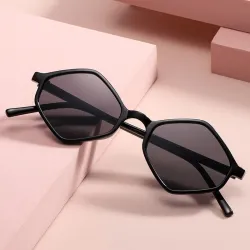 Lunettes de soleil carrées polygonales à la mode - UV400
