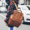 Sac à dos en cuir vintage - grande capacité