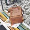 Sac à dos en cuir vintage - grande capacité