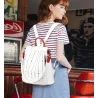 Sac à dos tendance - antivol - cuir - rivets étoiles - grande contenance
