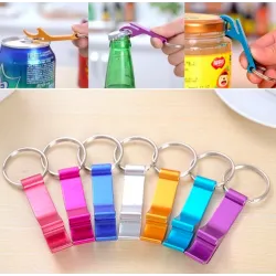 Mini décapsuleur - avec anneau porte-clés