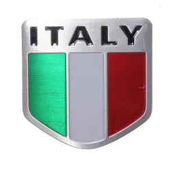 Italiaanse vlag - Italië metalen embleem - autostickerStickers