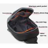 Anti-theft shoulder bag with USB port - crossbody - PVC chest bagBags