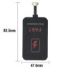 5V/2A - 10W - type C - chargeur sans fil Qi - adaptateur de charge - pour iPhone - Xiaomi - Samsung - Huawei - Android