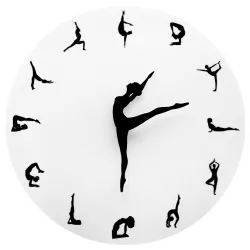Horloge murale à la mode - ballerine dansante - positions de ballet