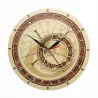 Horloge murale décorative en bois - quartz - Prague / République tchèque astronomie