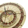 Decorative wall wooden clock - quartz - Prague / Czech Republic astronomyClocks