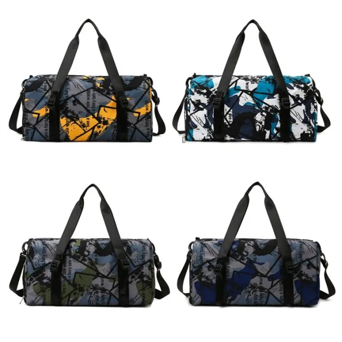 Sac de voyage élégant - avec compartiment à chaussures - grande capacité - étanche - unisexe - design graffiti