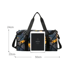 Sac de voyage élégant - avec compartiment à chaussures - grande capacité - étanche - unisexe - design graffiti