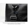 Fashionable travel / sport leather bag - with shoe compartment - large capacityBags