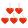 Reflecterende sleutelhanger in hartvorm - 5 stuksSleutelhangers