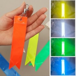 Porte-clés réfléchissant - brillant - bande colorée