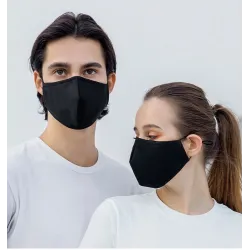 Masques visage / bouche - réutilisables - anti bactériens - avec filtre PM 2,5 - 4 pièces