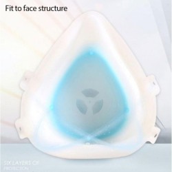 Siliconen gezichtsmasker - 4-laags composiet zelfaanzuigend filter - herbruikbaar - stofdicht - antibacterieelMondmaskers