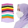 Masque de protection - 4 couches - jetable - anti-poussière - antibactérien - boucles croisées - forme de poisson - 10 pièces