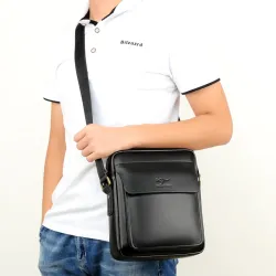 Elegante leren schoudertas - S - M - LTassen