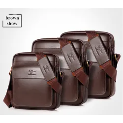 Elegante leren schoudertas - S - M - LTassen