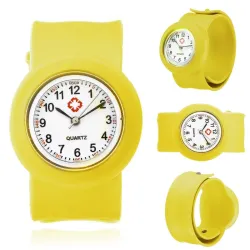 Modieus quartz kinderhorloge - siliconen horlogebandjeHorloges