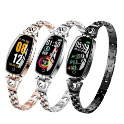 Montre intelligente H8 - Bluetooth - fréquence cardiaque - étanche - tracker de fitness - bracelet intelligent