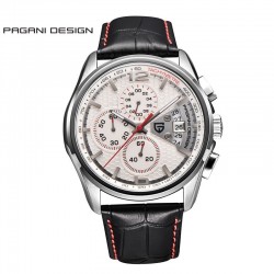 PAGANI DESIGN - montre à quartz de luxe avec bracelet en cuir