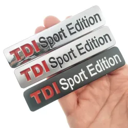 TDI SPORT EDITION - chromen embleem - autostickerStickers