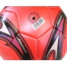 Ballon de football professionnel - cuir - rouge - taille 5