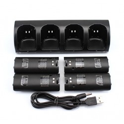 Chargeur manette Wii avec 4 batteries 2800 mAh - dock