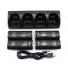 Wii controller charger with 4 batteries 2800 mAh - dockWii & Wii U