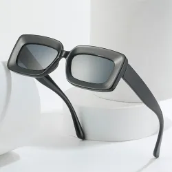 Lunettes de soleil vintage rectangle - grande monture