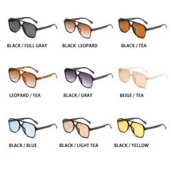 Lunettes de soleil vintage tendance - oversize - style pilote - UV400