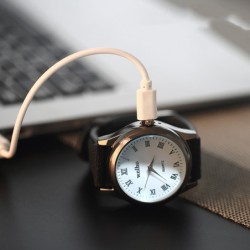 Metalen herenhorloge - oplaadbaar - USB - met vlamloze aanstekerHorloges