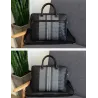 Sac à bandoulière élégant - porte-documents d'affaires - cuir véritable tressé - grande capacité
