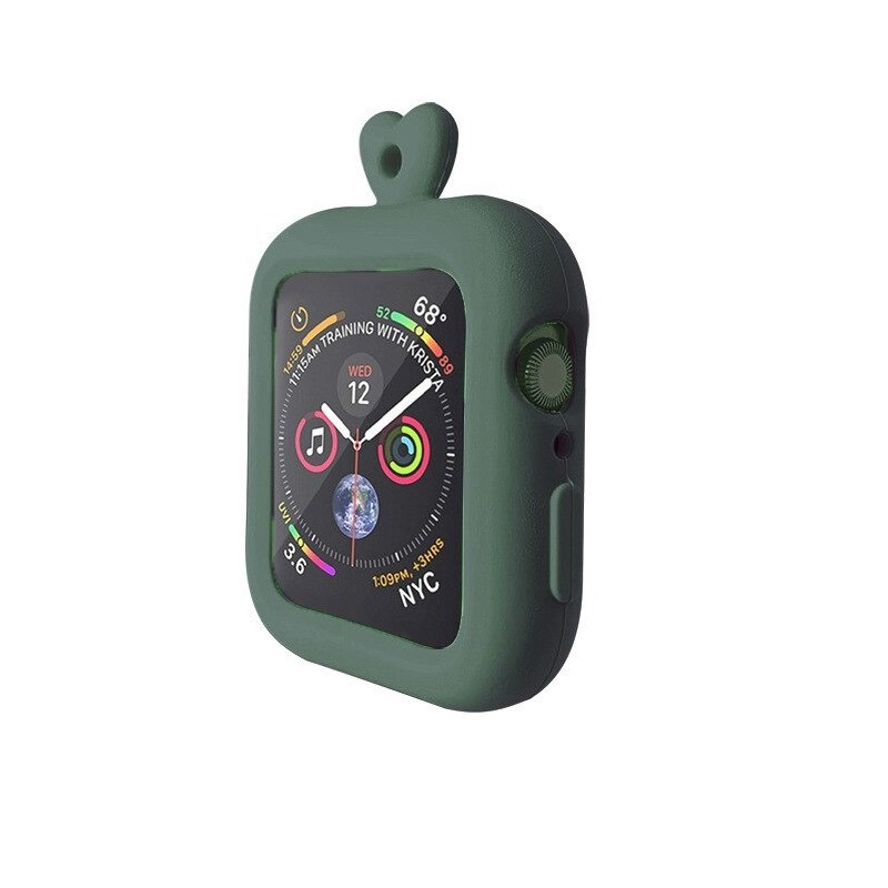 Boîtier en silicone pour Apple Watch - avec collier - 38mm - 40mm - 42mm - 44mm
