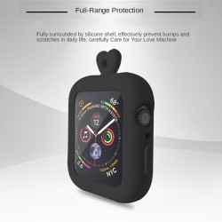 Boîtier en silicone pour Apple Watch - avec collier - 38mm - 40mm - 42mm - 44mm