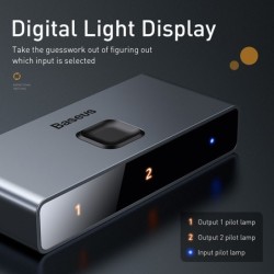 Baseus - 4K HD-schakelaar - HDMI-compatibele adapterHDMI-schakelaars