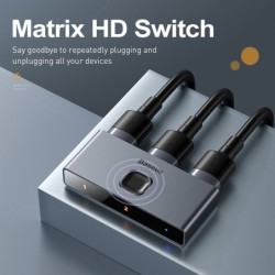 Baseus - 4K HD-schakelaar - HDMI-compatibele adapterHDMI-schakelaars
