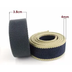 Metal buckle with star - military canvas strap - unisexBelts