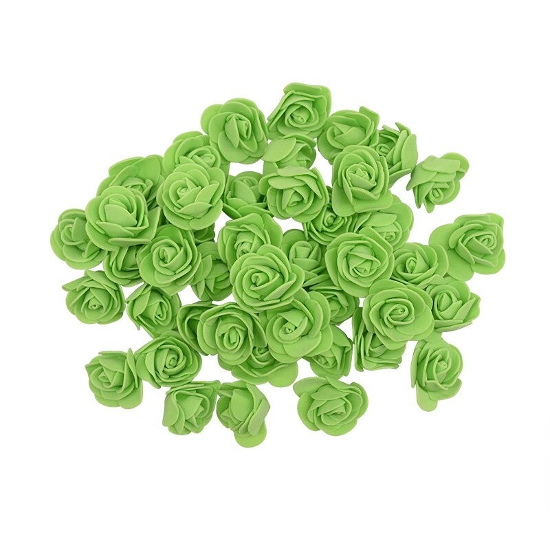 Roses artificielles - en mousse - pour décoration - 3 cm
