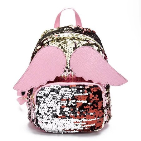 Mini sac à dos à sequins - avec des ailes d'ange
