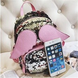 Mini sequin backpack - with angel wingsBackpacks