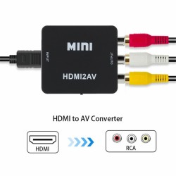 Convertisseur vidéo et audio HDMI vers AV - HDMI2AV - adaptateur - onduleur