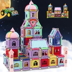 Magnetische bouwstenen - kleurrijke puzzel - staven / ballen - educatief speelgoedConstructie