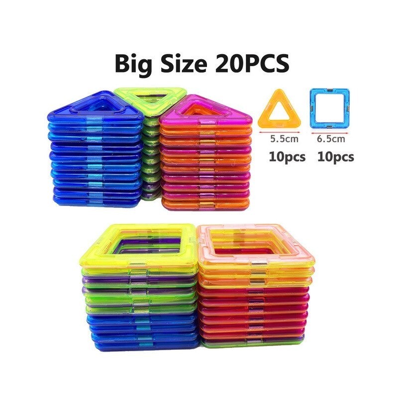 Blocs de construction magnétiques - jeu de construction - grande taille - jouet éducatif