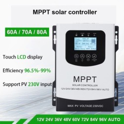 MPPT Solar laad - ontladingsregelaar - regelaar - LCD touchscreen - voor 12V 24V 48V 60V 72V 96 batterijZonnepaneel controllers