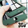 Luxe 360 full cover - met screenprotector van gehard glas - voor iPhone - zwartBescherming