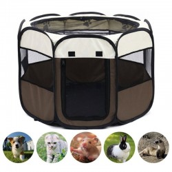 Tente portable pour animaux de compagnie - parc pliable - extérieur / intérieur