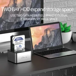 5GBP - USB 3.0 - aluminum dual Bay - docking station - HDD caseHDD case