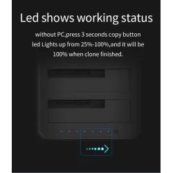 5GBP - USB 3.0 - aluminum dual Bay - docking station - HDD caseHDD case