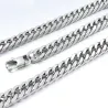 Modieuze herensieradenset - halsketting - armband - dikke schakel - edelstaalArmbanden