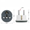 AU / US / UK / CN naar EU - reisadapter - converter - 250V - 16AStekkers